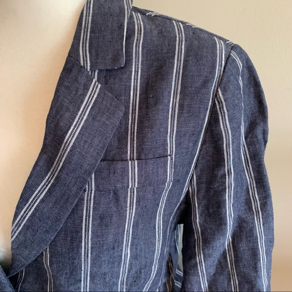 Cabi 100% Linen Striped Blazer - Picture 3 of 12